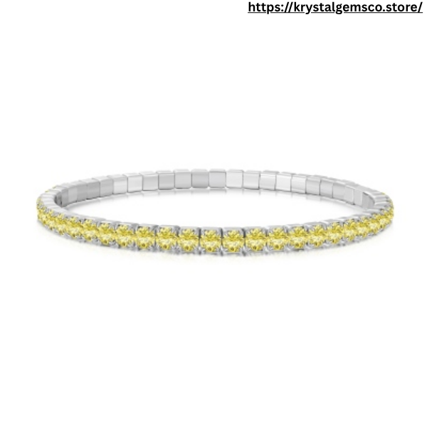 "Lemon Luxe" Yellow Diamond Tennis Bracelet πβ¨