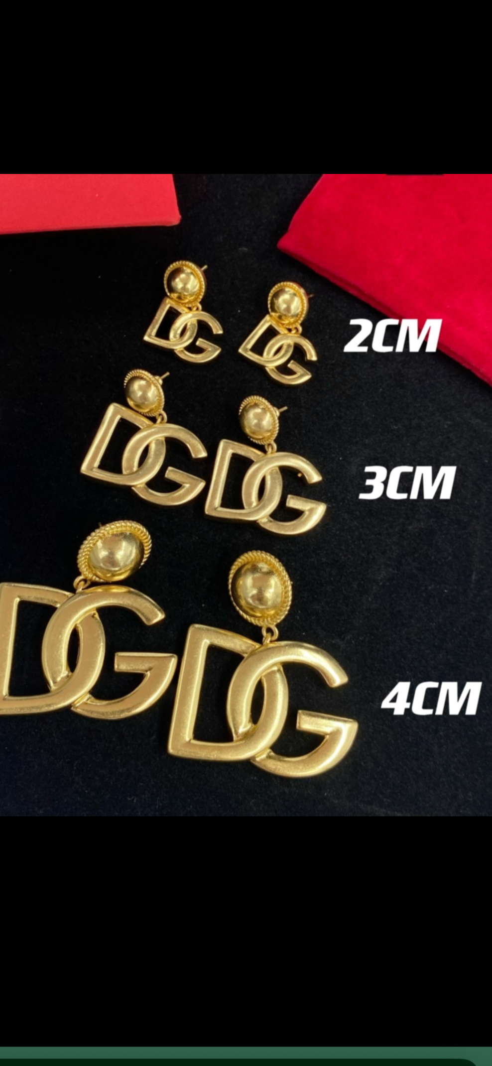 Gold Statement Earrings – Oversized DG Inspired Drop Earrings for Women | Bold Luxury-Inspired Jewelry