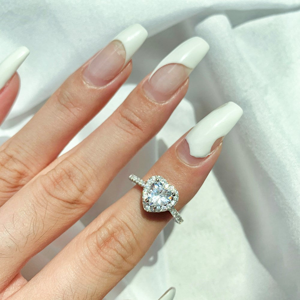 "Sweetheart Sparkle" Heart-Shaped Birthstone Ring ππ