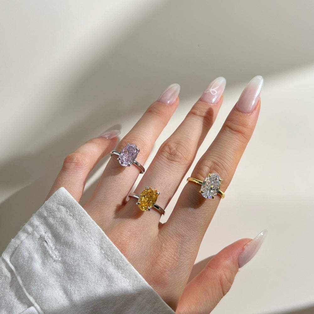 "Blush Whisper" Oval-Cut Pink Stone Ring πΈβ¨