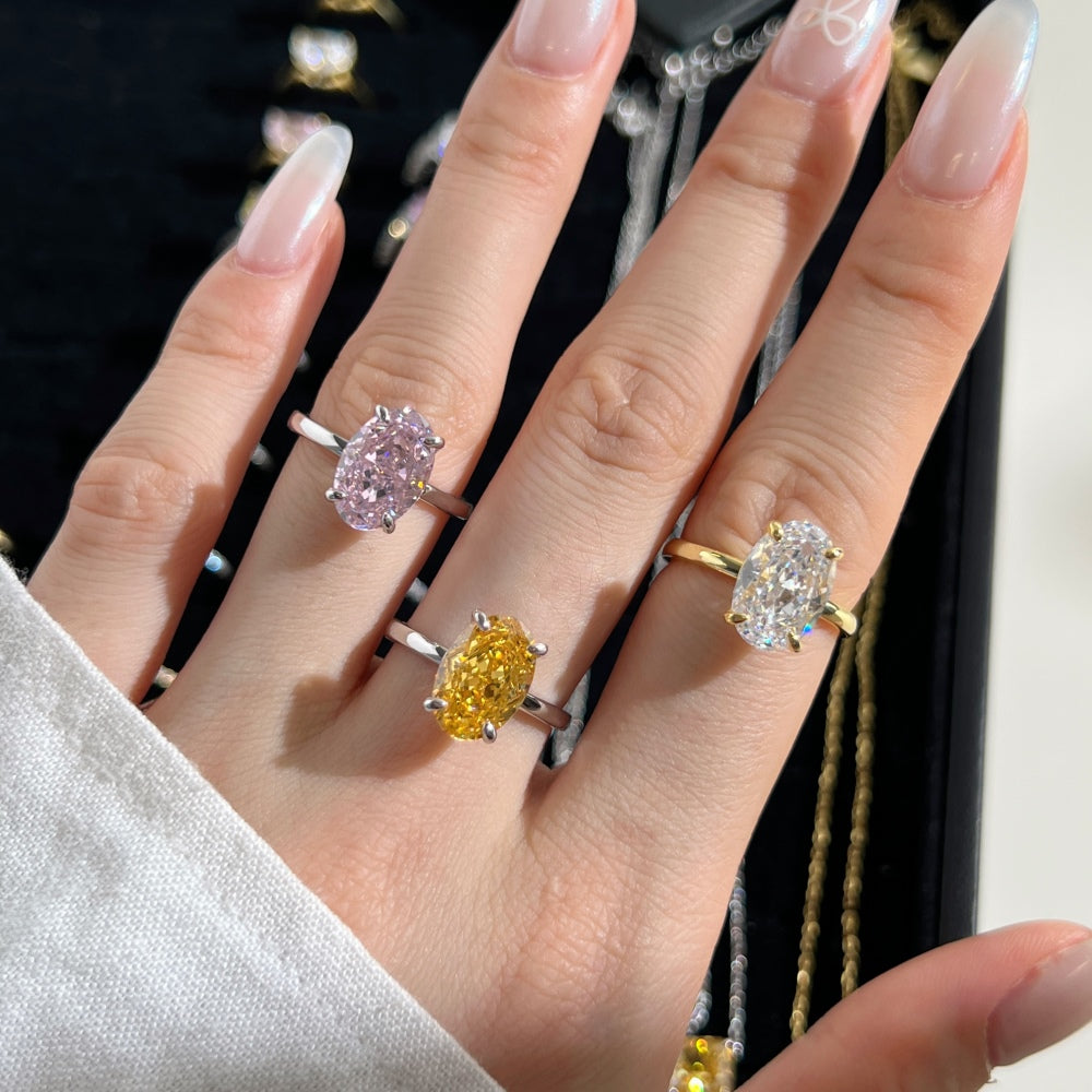 "Blush Whisper" Oval-Cut Pink Stone Ring πΈβ¨