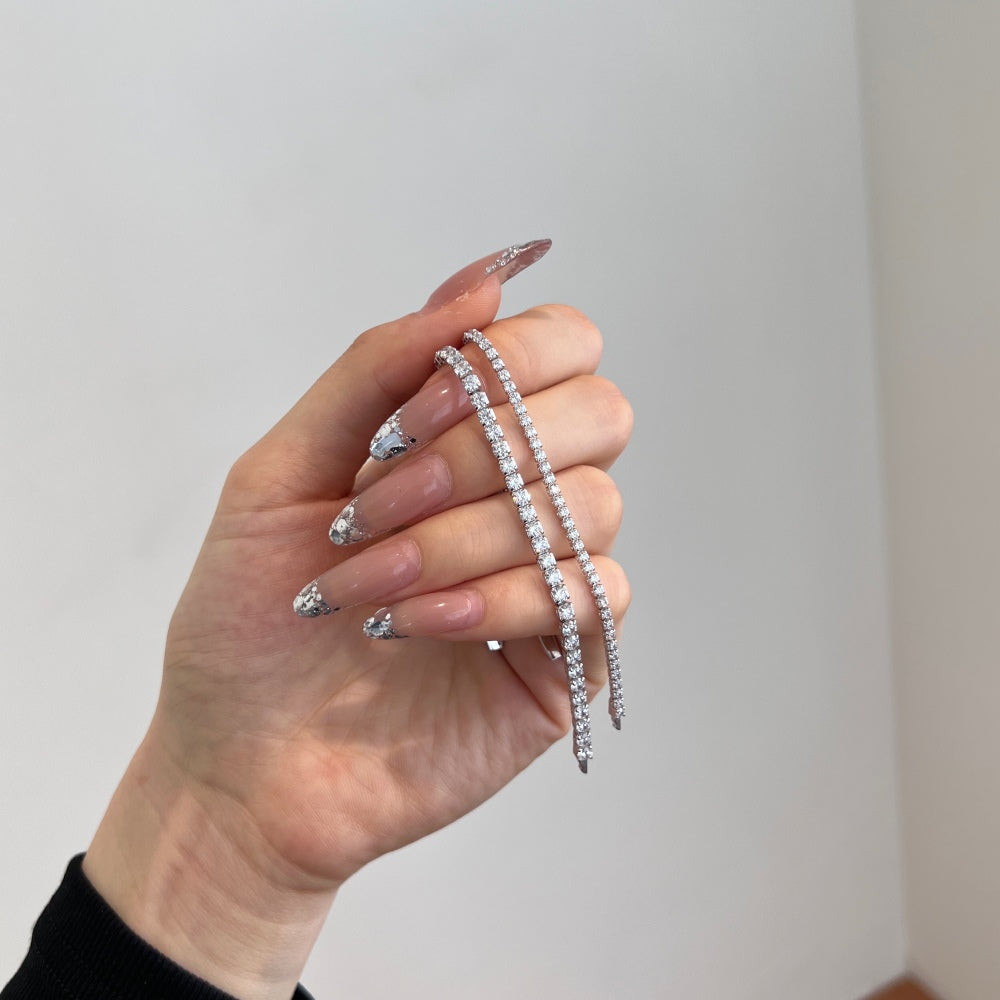 "Duo Brilliance" Diamond Tennis Bracelet Set π«β¨