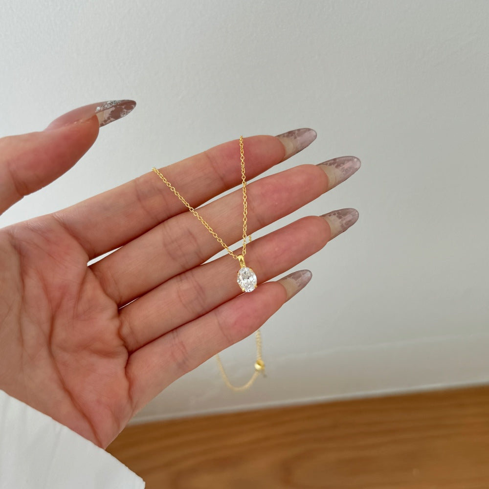 πβ¨ Elegant Solitaire Pendant Necklace β Timeless Sparkle β¨π