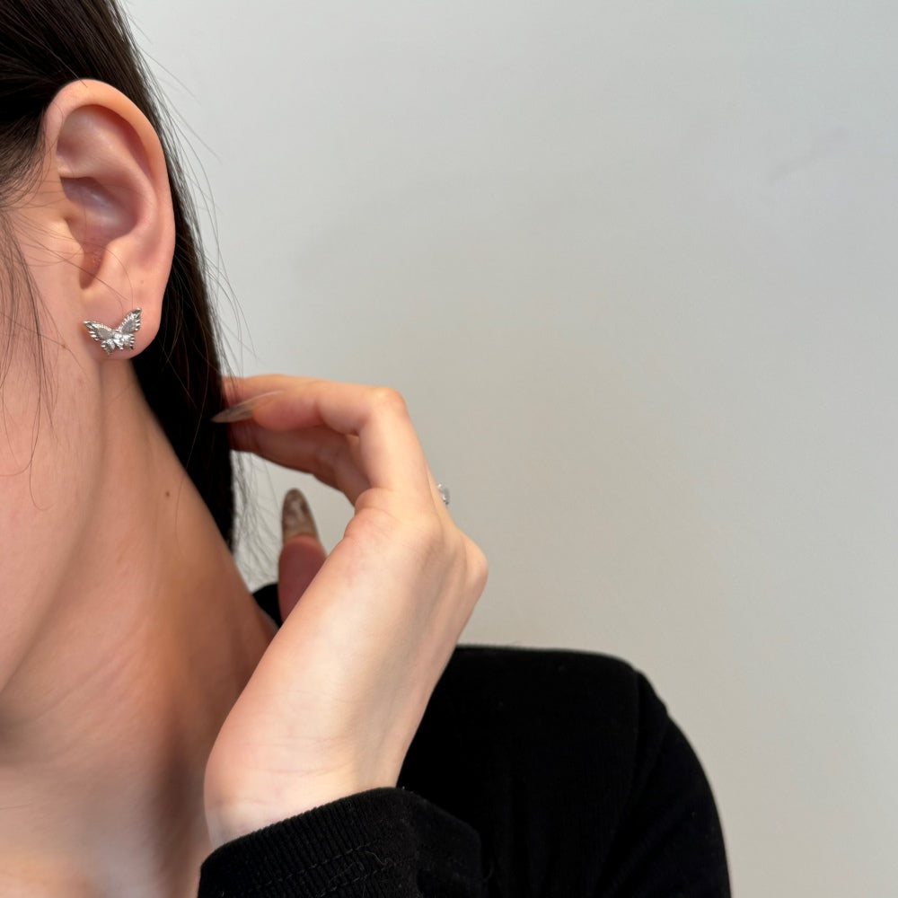 š¦ Golden and Silver Flutter Butterfly Studs