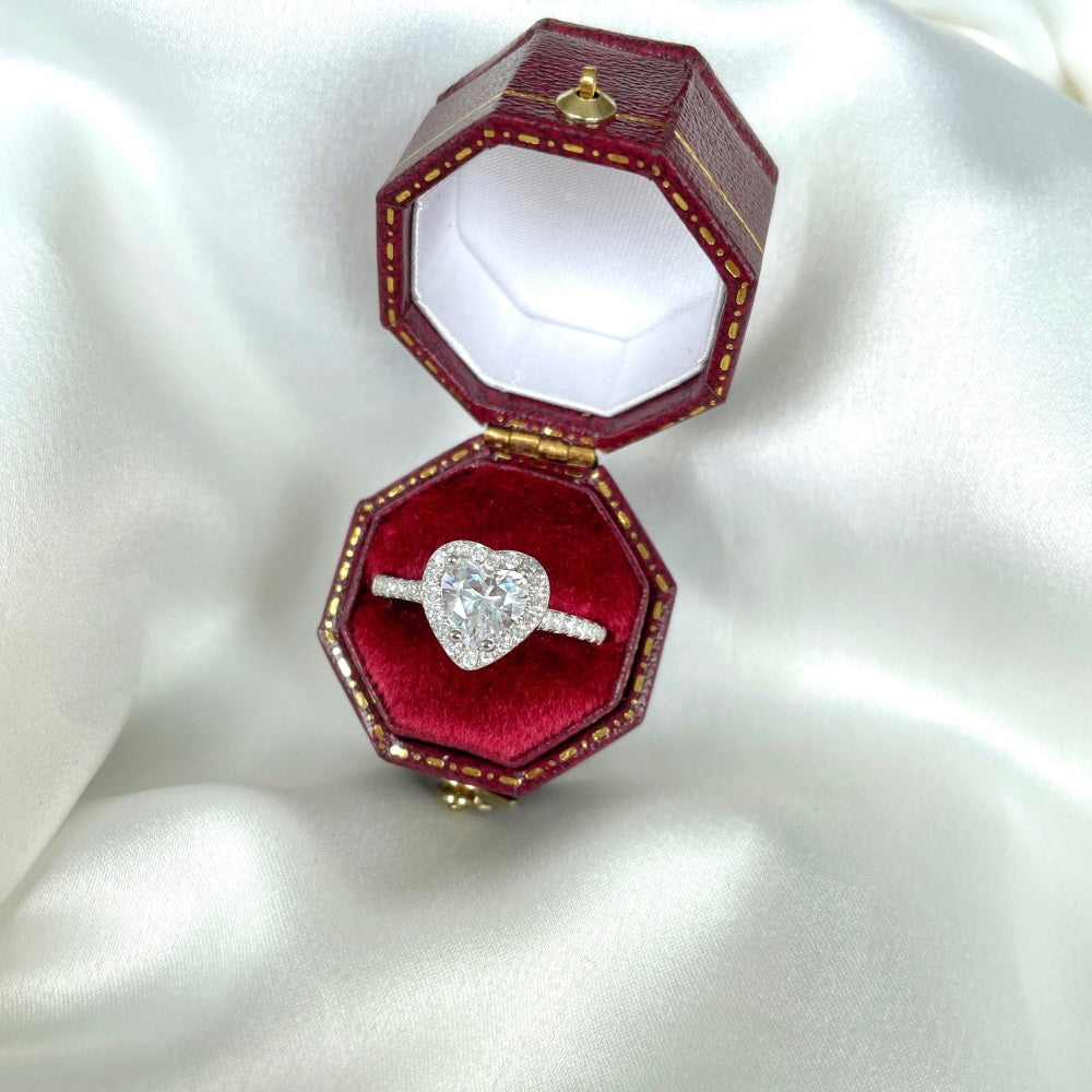 "Sweetheart Sparkle" Heart-Shaped Birthstone Ring ππ