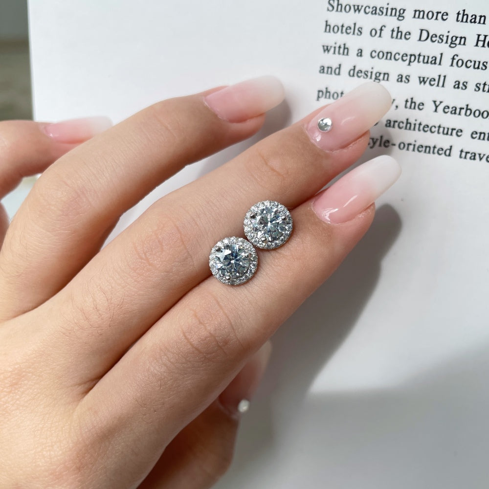 "Luna Halo" Sparkling Stud Earrings πβ¨