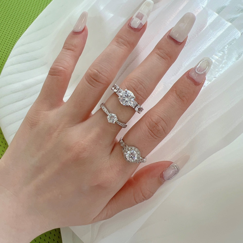 Radiant Elegance" BirthStone Sterling Silver Ring πβ¨