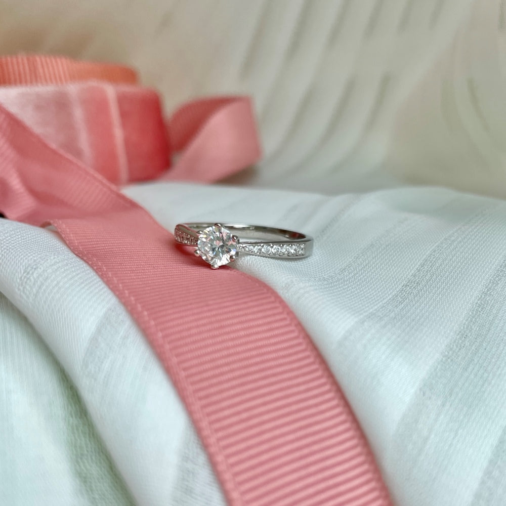 Radiant Elegance" BirthStone Sterling Silver Ring πβ¨