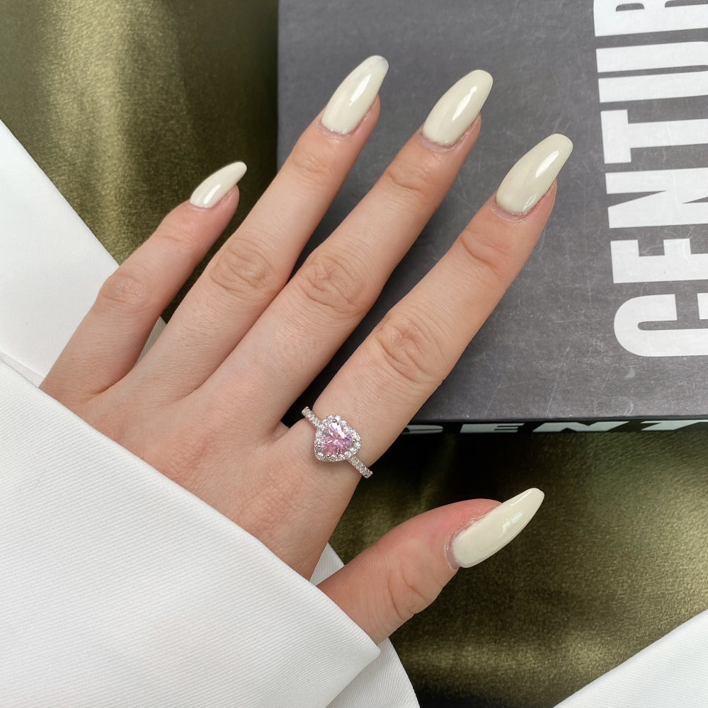 "Sweetheart Sparkle" Heart-Shaped Birthstone Ring ππ