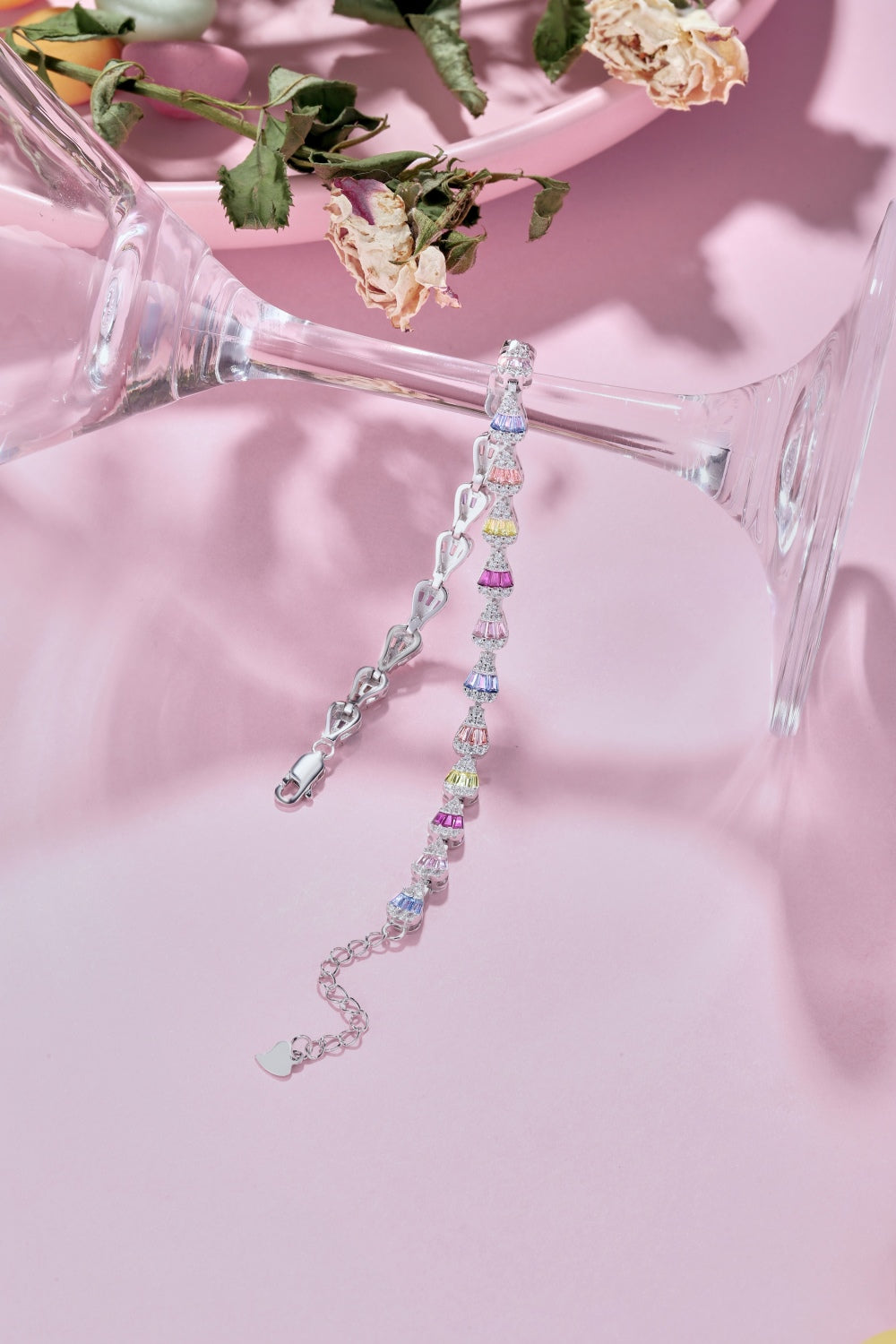 π Carousel Dreams Multicolor Baguette Bracelet in Sterling Silver β¨
