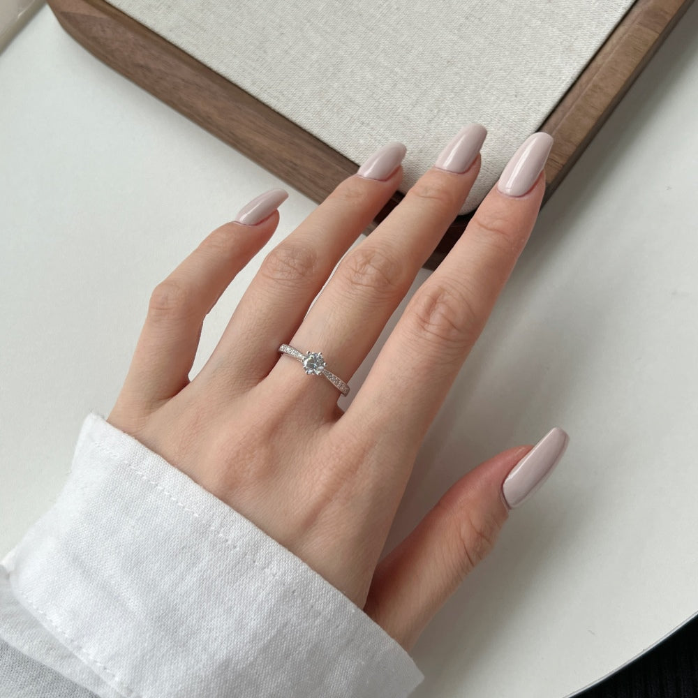 Radiant Elegance" BirthStone Sterling Silver Ring πβ¨