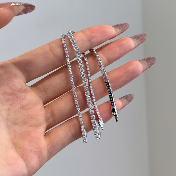 "Duo Brilliance" Diamond Tennis Bracelet Set π«β¨