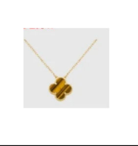 18K Gold Plated 925 Sterling Silver Clover Pendant Necklace