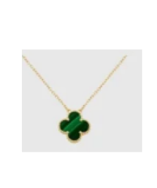 18K Gold Plated 925 Sterling Silver Clover Pendant Necklace