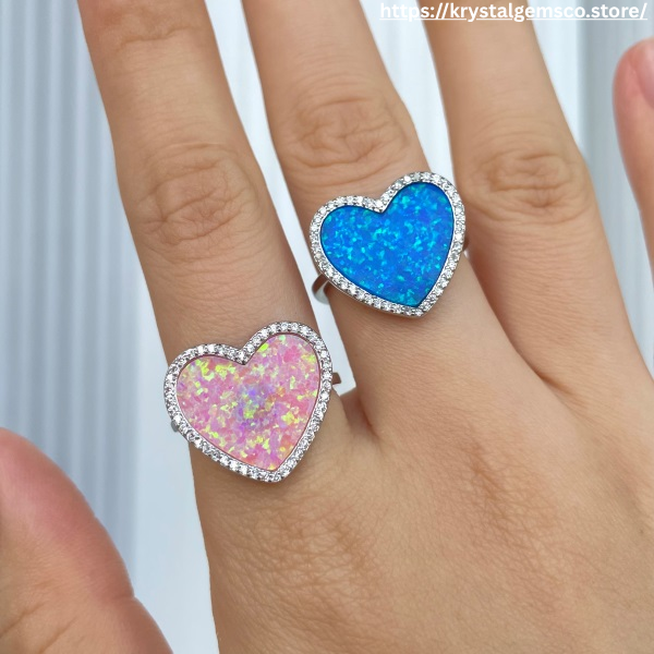 💖💙 Double Heart Magic Ring Set