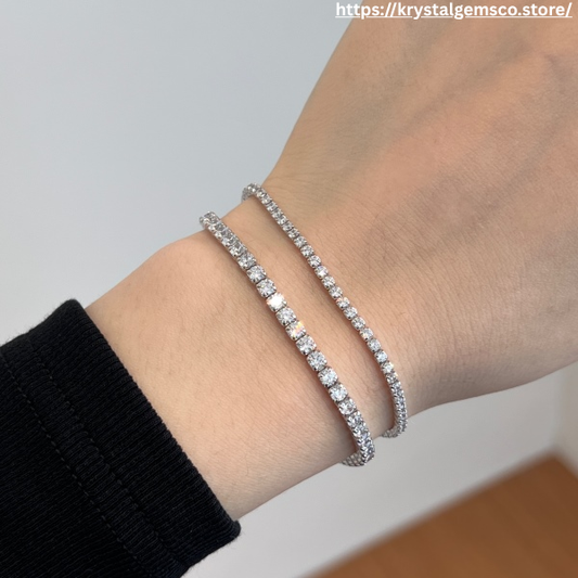 "Duo Brilliance" Diamond Tennis Bracelet Set 💫✨