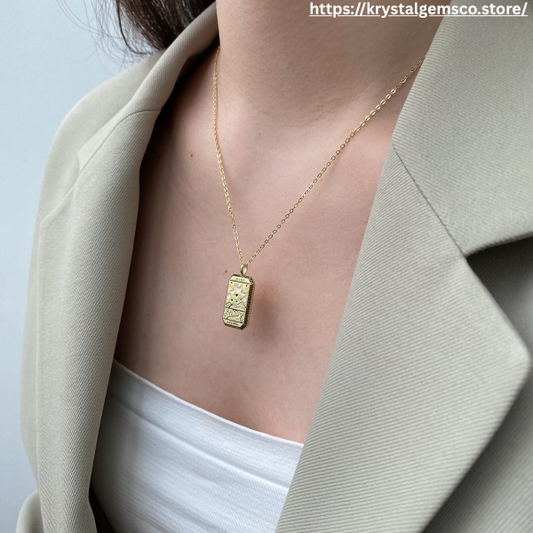 💼✨ Boss Gold Bar Necklace