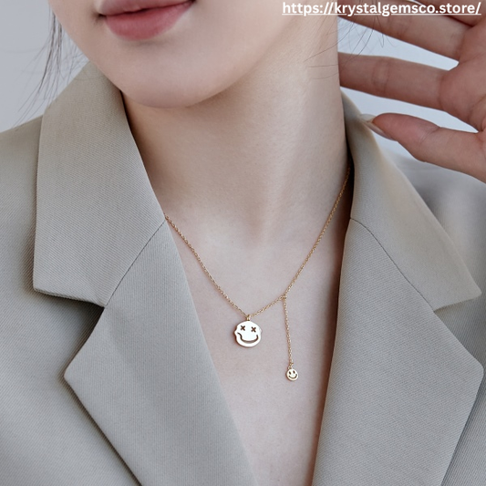 😎✨ Smiley Mood Drop Necklace
