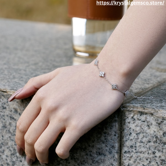 "Starlit Whisper" Delicate Diamond Station Bracelet 🌙
