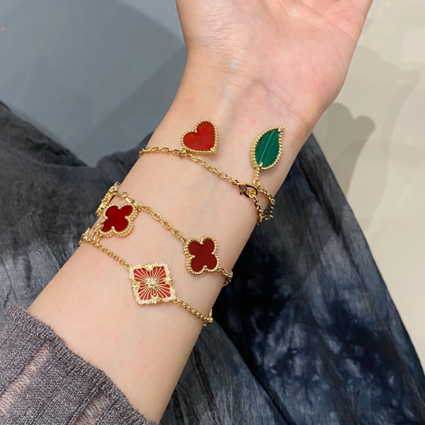 🍀✨ Whimsy Charms Enamel Bracelet