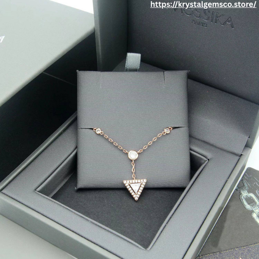 💎 Messika Paris Move Uno Diamond Drop Anklet – Rose Gold & Silver Elegance ✨