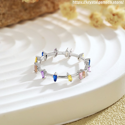🌈✨ Confetti Spark Ring