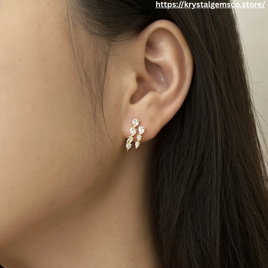 “Starlight Curve” Diamond Illusion Earrings