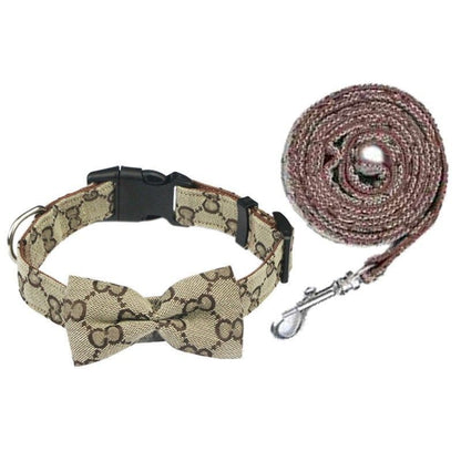 Luxury Bowtie Pet Collars – Designer-Inspired Adjustable Dog & Cat Accessories