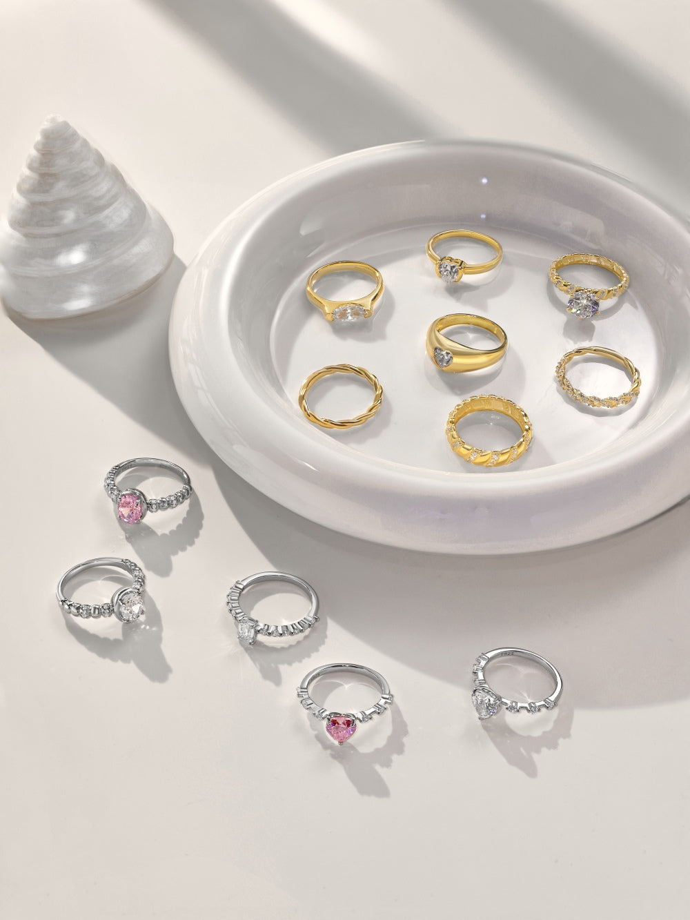 💗 Rosé Glimmer Vintage Ring