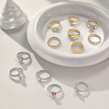 💗 Rosé Glimmer Vintage Ring