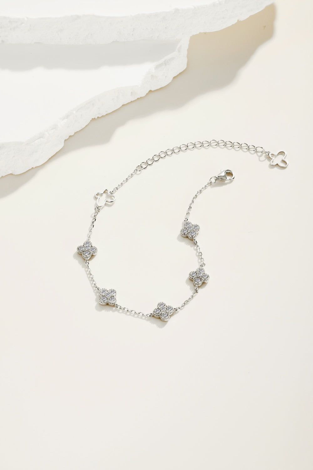 "Starlit Whisper" Delicate Diamond Station Bracelet 🌙