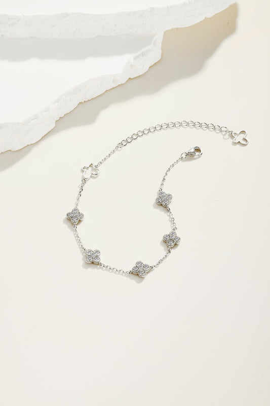 "Starlit Whisper" Delicate Diamond Station Bracelet 🌙