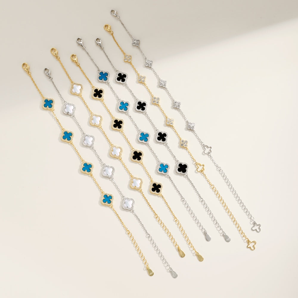 "Starlit Whisper" Delicate Diamond Station Bracelet 🌙