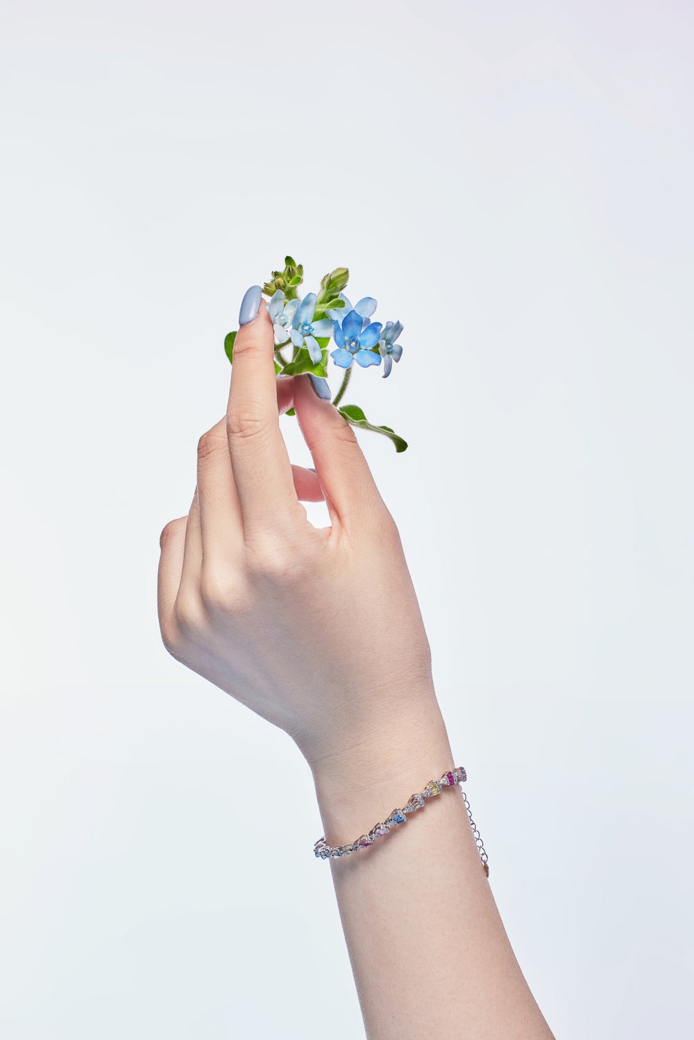 🌈 Carousel Dreams Multicolor Baguette Bracelet in Sterling Silver ✨