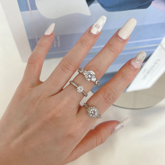 Radiant Elegance" BirthStone Sterling Silver Ring 💍✨
