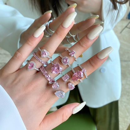 "Sweetheart Sparkle" Heart-Shaped Birthstone Ring 💖💍