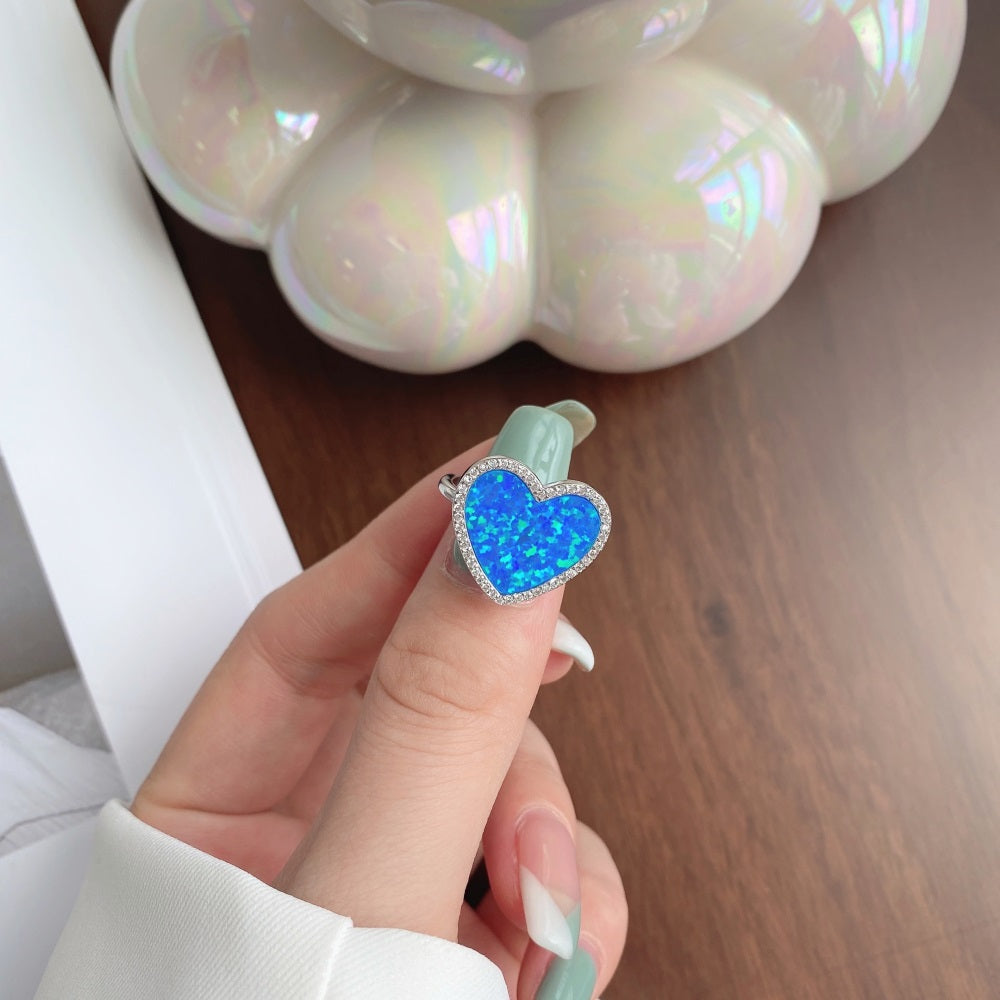 💖💙 Double Heart Magic Ring Set