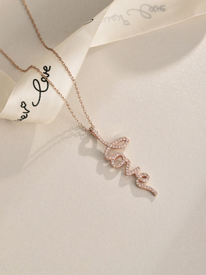 💞 Scripted in Love Necklace