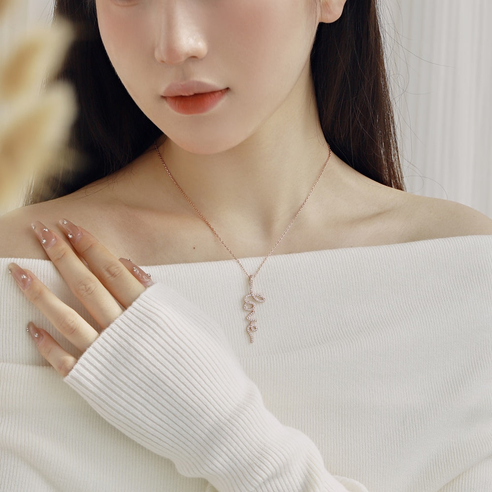 💞 Scripted in Love Necklace