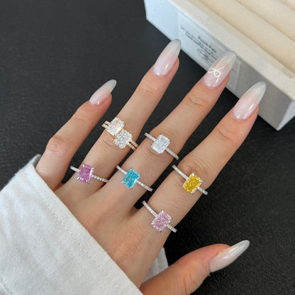 "Golden Glow" Radiant Cut Birthstone Ring 💛✨