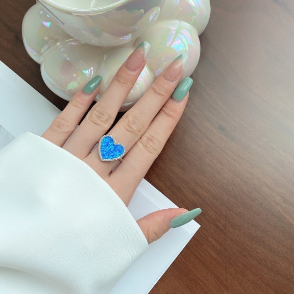💖💙 Double Heart Magic Ring Set