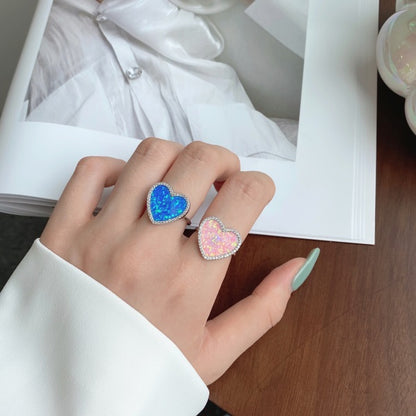 💖💙 Double Heart Magic Ring Set