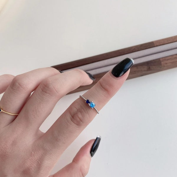 💙🌊 Tide of Two Blues Ring