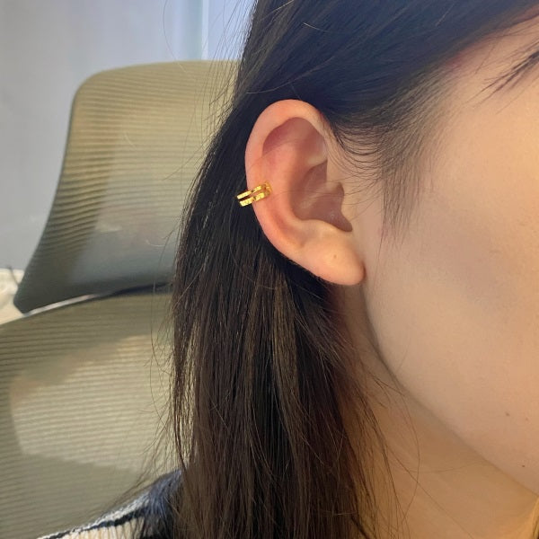 "Clean Cut" Double Band Ear Cuff 📎 ✨