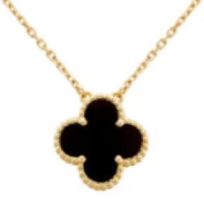 18K Gold Plated 925 Sterling Silver Clover Pendant Necklace
