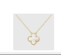 18K Gold Plated 925 Sterling Silver Clover Pendant Necklace