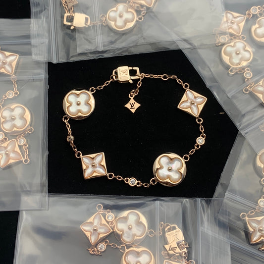 ✨ Louis Vuitton Blossom Bracelet – Mother-of-Pearl Monogram Collection ✨