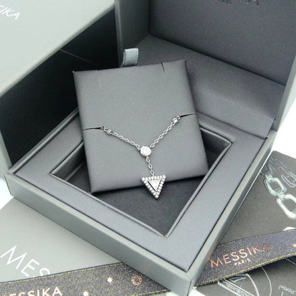 💎 Messika Paris Move Uno Diamond Drop Anklet – Rose Gold & Silver Elegance ✨