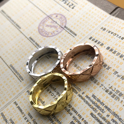 Triple Threat: Quilted Sparkle Rings in Gold, Silver & Rose Gold